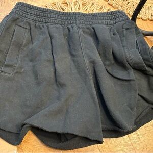 Black Aerie Women’s Casual Elastic-Waist Shorts